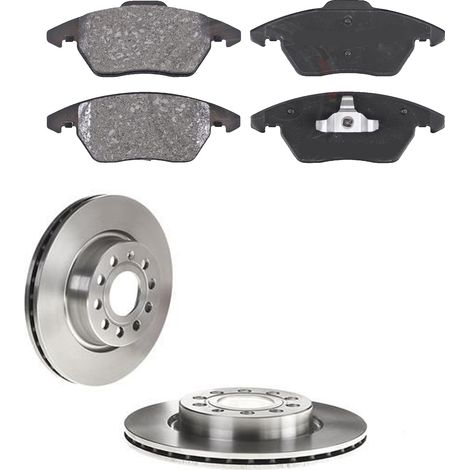 KIT FRENI ANTERIORI compatibile con VW GOLF V VARIANT (1K5) - DISCHI + PASTIGLIE OEM: P 85 146 , P 85 075 / 17522 , 17521 , 17558 /SOSTITUZIONE DIRETTA/BASSA POLVERE/SILENZIOSO (1/5)