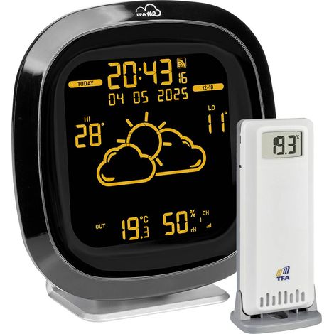 Station météo connectée numérique TFA Dostmann 35.8102.01 noir (1/5)