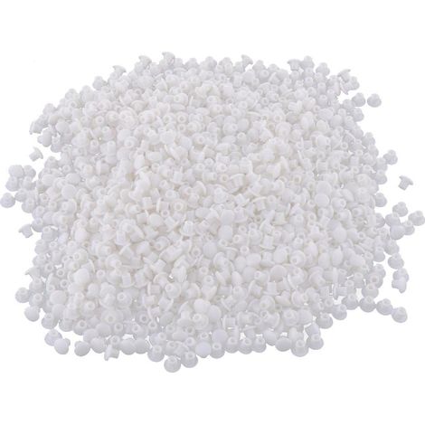 Cache Vis,500 PCS Capuchons de Vis Plastique Couvertures de Vis Cache-Trou de Forage 5mm Bouchon à Vis de Trou Bouchons de Couverture de Perçage Bouchons d'obturation pour Meubles Armoire de Cuisine (1/5)