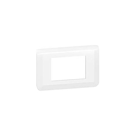 1 Plaque De Finition Pour 3 Modules, Blanc, Mosaïque, Pour Appareillage Legrand
