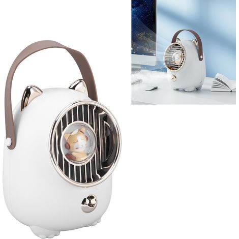 350-ml-Luftkühler mit LED-Stimmungslicht, multifunktionaler, tragbarer Kühler mit USB-Ladefunktion (1/5)