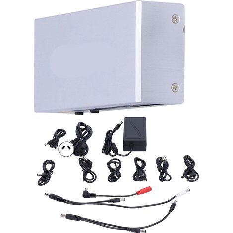 Alimentation pour effets de guitare, stabilisation de tension unique intégrée, isolation à faible bruit, 110 V-240 V, prise australienne standard argentée. (1/5)