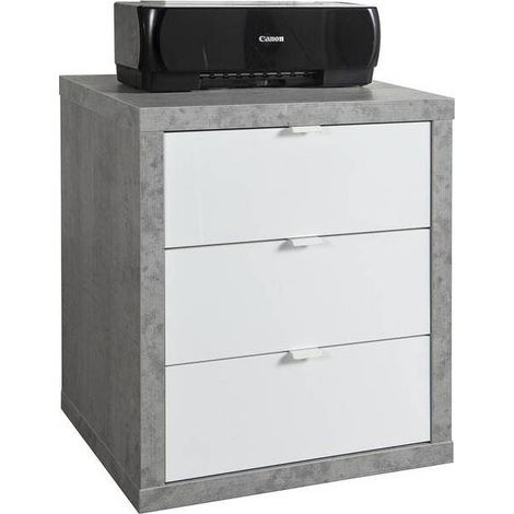 PRATICO CASSETTIERA 45,2X55XH65,5 CM CEMENTO