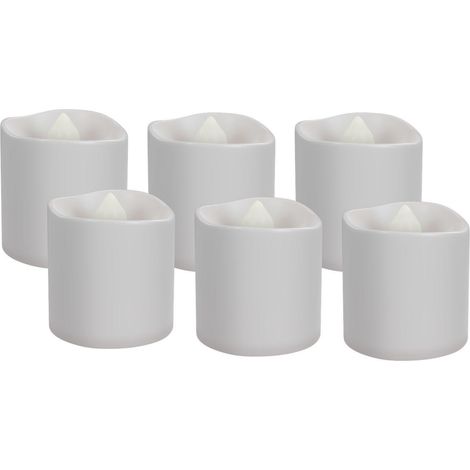 Goobay Set di candele LED bianco caldo ricaricabili USB