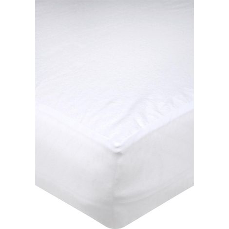 Protege matelas en molleton 160 x 200 cm Carlyne (1/3)