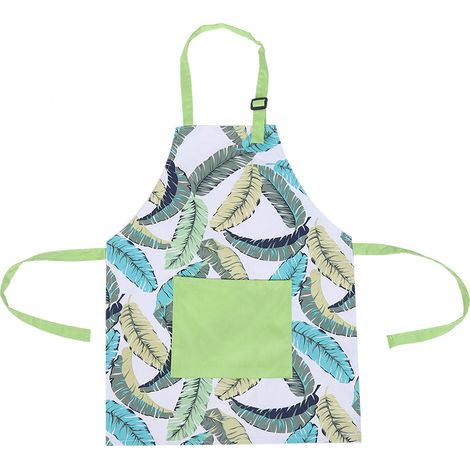 Tablier de cuisine en coton avec poches, réglable, 50x40cm, idéal pour activités créatives et cuisson (1/5)