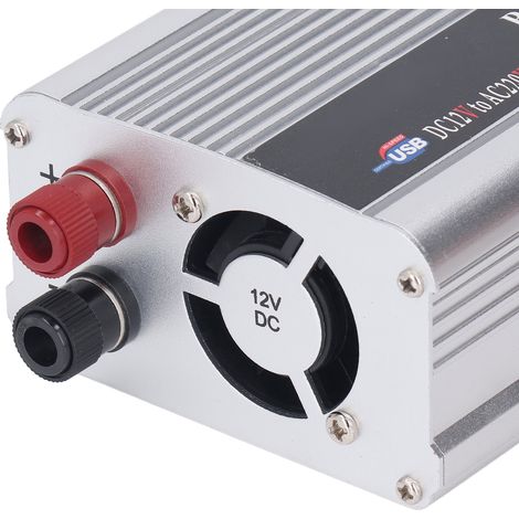 1000-W-USB-Wechselrichter (12 V DC auf 220–230 V AC), Kfz-Netzteil mit leisem Lüfter, 220-V-Steckdose, tragbares Fahrzeugladegerät (1/5)