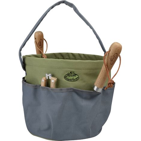 Esschert Design Gartengeräte-Tasche Rund Grau GT89 (1/3)