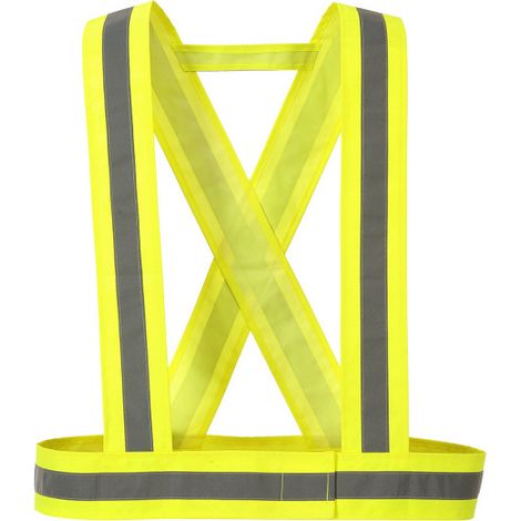 Tirantes de alta visibilidad de poliéster y PVC HV55  Amarillo