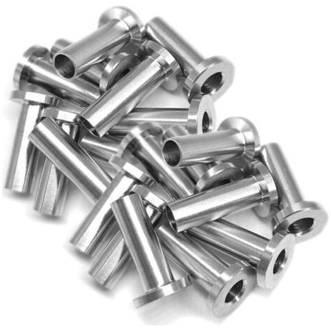 20 Pcs Manchons De Protection En Acier Inoxydable Pour Garde-Corps De Câble 1/8 Pouce 5/32 Pouce 3/16 Pouce Poteaux En Bois, Balustrade De Bricolage (1/4)
