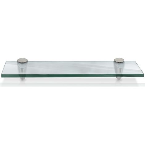 Jiubiaz Ripiano, Ripiano a parete, Ripiano in vetro, Contenitore in vetro Trasparente 40 x 10 cm (1/5)