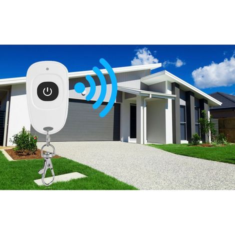 Transmetteur RF 433MHz EV1527 Télécommande 14 Boutons Contrôle Garage Porte Métal Plastique 100m (1/5)