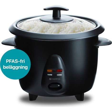 Champion Riskokare Mini Keramik 0,6L Schwarz 300W
