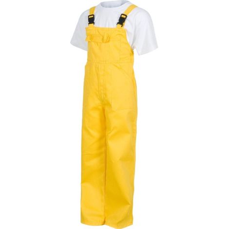 Peto infantil con media espalda cubierta y elásticos en la espalda WORKTEAM B2701 16 Amarillo