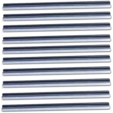 FENOPLASTICALames de raboteuse de 3-1/4 pouces, paquet de 10 lames de raboteuse de 82 mm de remplacement pour Bosch, Makita, DeWalt, Wen 6530, Ryobi, Craftsman et autres raboteuses portables (HSS) (1/4)