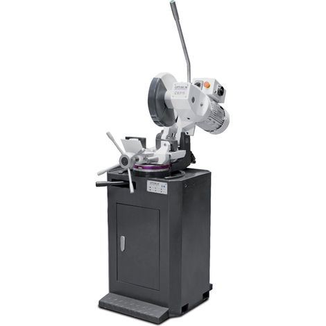 Optimum – Tronçonneuse à métaux 2 vitesses 0,75/1,5 kW 400 V – Lame circulaire ø315 mm – Pour sciage acier et fer – Socle robuste avec pompe de refroidissement (1/5)