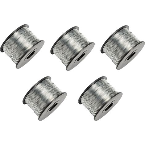 Fil de liaison pour armature, fer galvanisé, longueur de 110 m, 5PCS (1/2)