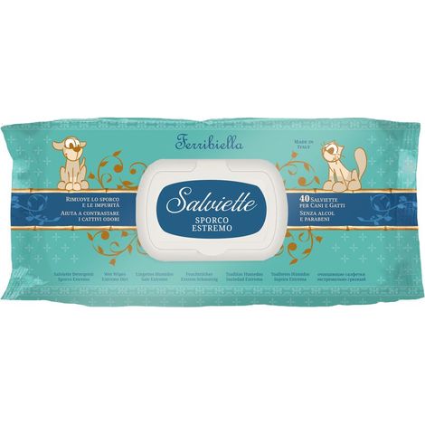 1 pz: Salviette sporco estremo agisce in profondità e neutralizza gli odori per cani e gatti