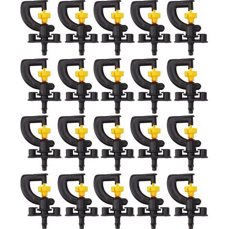 Type G atomizing nozzles, 20 pieces, professional humidification and cooling misting for farm, garden, outdoor rotating microspray (1/5)