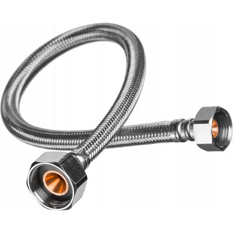 Tubo flessibile intrecciato in acciaio inox, filettatura interna/interna 40 cm 1/23/4 - H/WS-04-040 (1/3)