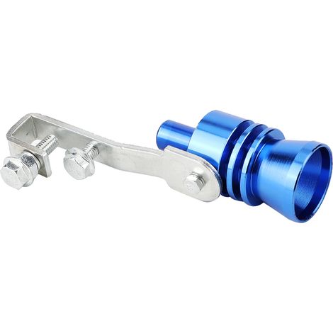 Turbine de sifflet d'échappement pour voiture, accessoire auto-moto modifié, bleu, haut-parleur de tuyau (1/3)