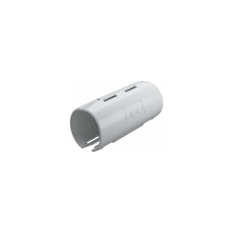 OBO Bettermann Quick-Pipe-Verbindungsmuffe M25 Polypropylen lichtgrau RAL 7035, 10 Stück, 2154085