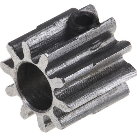 Rs Pro – Pignon 10 dents en acier – Alésage 6mm – Diamètre moyeu 12.5mm – Largeur de face 5mm – Pour applications industrielles