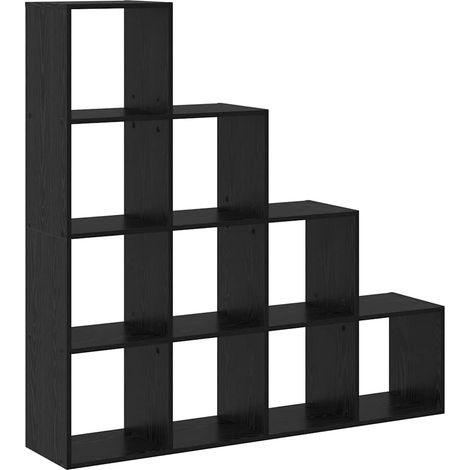 Librería Separadora de Ambientes Roble negro vidaXL (1/5)