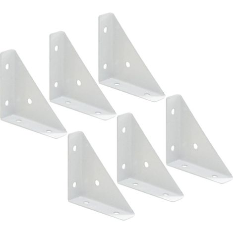 Lot de 6 équerres métalliques d angle pour meubles renforts (1/5)