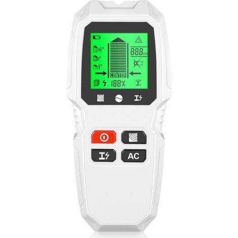 Stud Finder Wall Scanner 5 in 1 Electronic Stud Detector with HD LCD Display Used for Detecting Wood Metal Wire with Warning Function