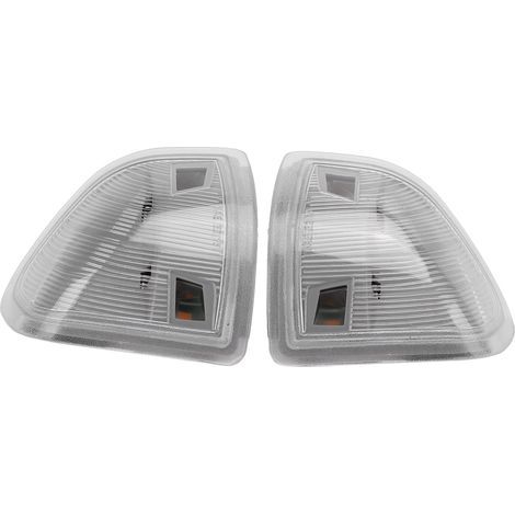 2 pièces Feux de Clignotants LED Rétroviseur Latéral Gauche Droit 68302828AA 68302829AA Remplacement pour Dodge Ram 1500 Camion 2011‑17 Blanc Transparent