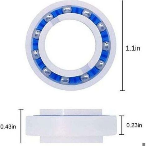 Lot De 8 Roulements À Billes Pour Roue Robot Nettoyeur Piscine Polaris 280 180 C60 Accessoires (1/4)