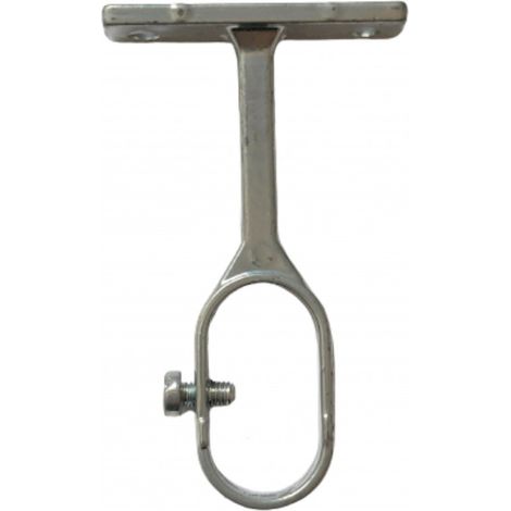 1 Support oeil ovale pour penderie ø20 L 15 mm Coloris - Nickel