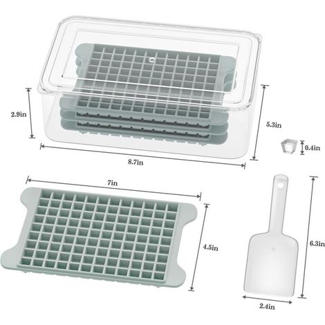 Mini-Geleeformen für den Kühlschrank, 4er-Set Formen zum Zerkleinern von Gelee. (1/5)