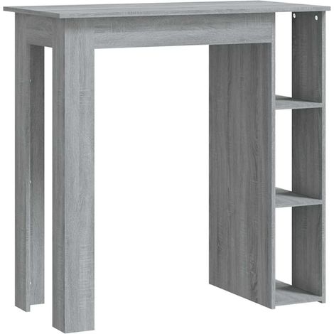 Maison Exclusive - Mesa alta con estante gris Sonoma 102x50x103,5