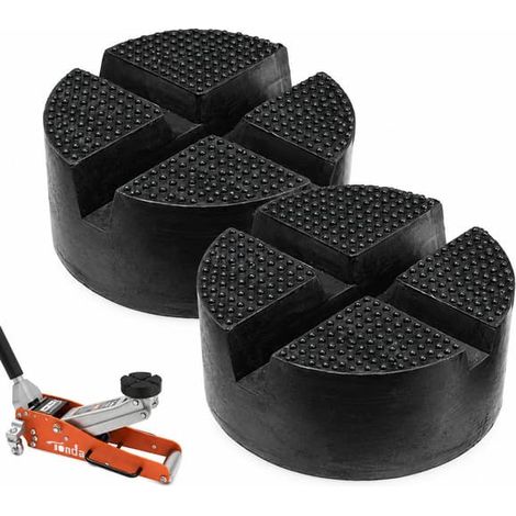 Patins en caoutchouc pour cric - Levage de voiture en toute sécurité (lot de 2) (1/5)