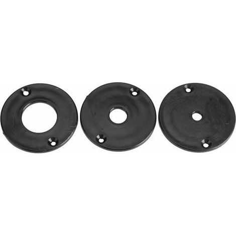 Plaque D'Insertion Routeur - Aluminium 235x120x8 Mm - 4 Anneaux De Fraisage - Vis Incluses (1/4)