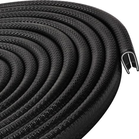 Car Door Seal for 1-2 mm Sheet Metal Edge Clamp 2mm U-Shaped Rubber Profile for Most Cars Sheet Metal Processing Shipbuilding Craft 3m (1/5)