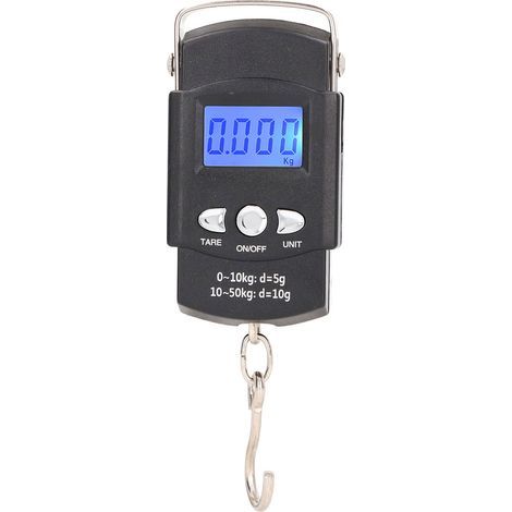 Balance électronique pour hameçons, balance de pêche numérique suspendue, 50 kg, mètre ruban de 1 m-AquaForge (1/5)