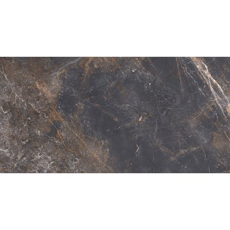 Mexen Visby Campione di gres smaltato rettificato nero G1, piastrella per pavimenti e pareti 120 x 60 cm, carving - TL428-02-S