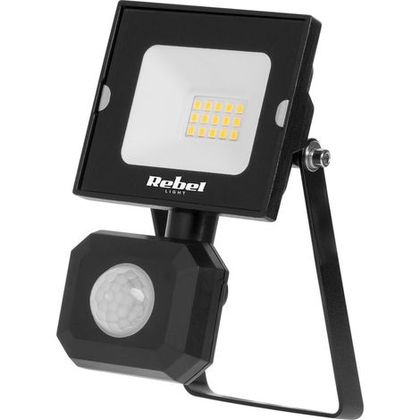 Réflecteur LED - 10 W - Détecteur de mouvement et de luminosité - 6500 K (1/3)