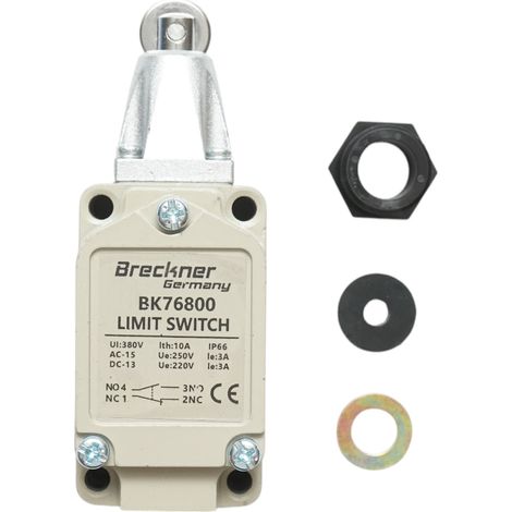 Interruttore di fine corsa con rullo orizzontale – 380V / 1NO + 1NC / IP66 Breckner Germany (1/5)