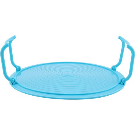 Multifunktionaler Mikrowellen-Dampfgareinsatz aus Kunststoff mit mehreren Ebenen (Blau) (1/5)