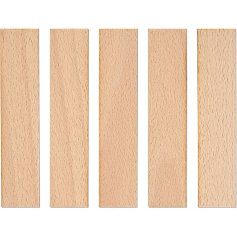 Stoppini in legno per candele 140x30x1 mm, 5 pezzi