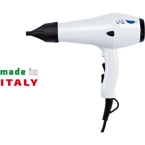 Asciugacapelli Lux professional Bianco a 2 velocità 1800W