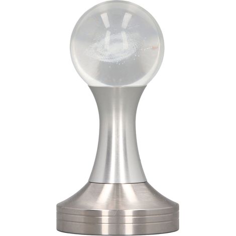 Tasseur à café en acier inoxydable alimentaire, pilon à poudre avec boule cristal, pilier argenté 53mm/2,1 pouces pour cuisine et boutique