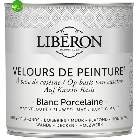 Pittura murale Liberon Velours de peinture 500 ml bianco porcellana