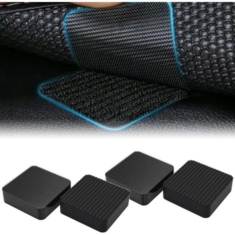 Juego de 30 clips antideslizantes reutilizables de 5x5 cm para alfombras, baldosas, suelos, sofás o maleteros de coche.