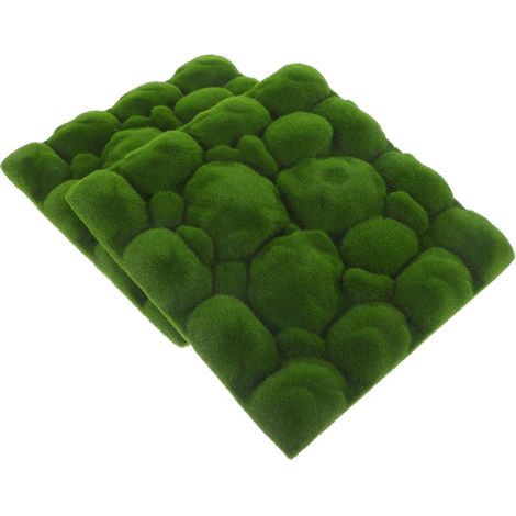 Panneaux de Mousse Artificielle 30x30 Cm, Gazon Synthétique Réaliste en 2 Pièces, Décorations Murales en Mousse, Accessoire pour Micro-Paysage, pour Jardin et Décoration (1/5)