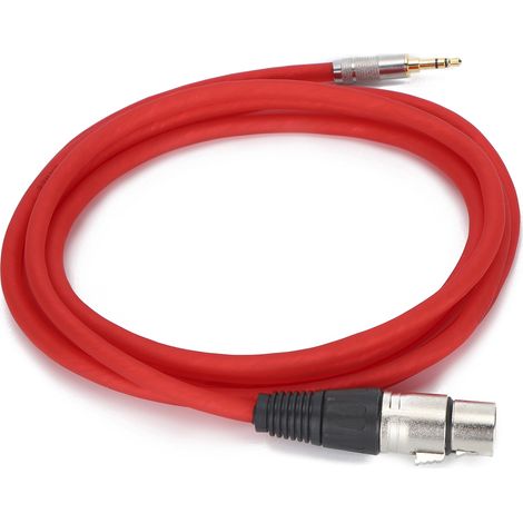 Câble Microphone XLR Femelle vers Jack 3.5mm Stéréo pour Enregistrement Audio - JD6019